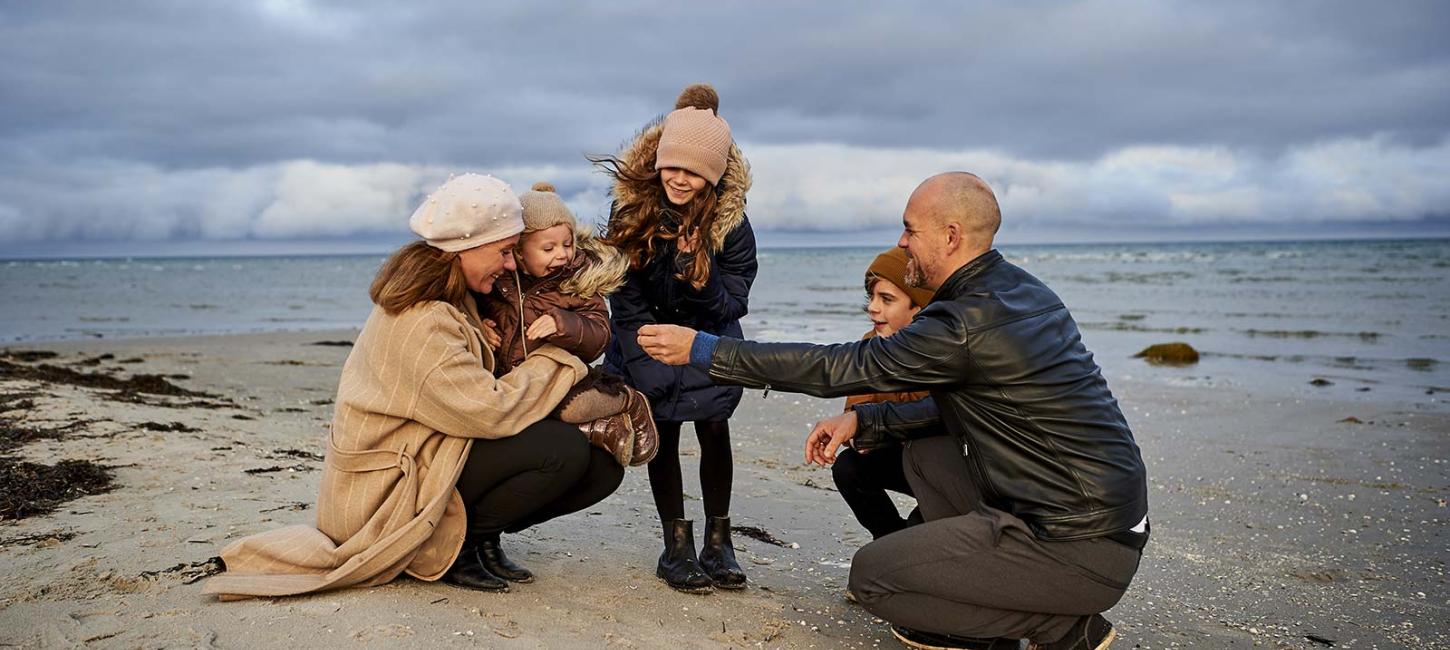 Efterår på stranden