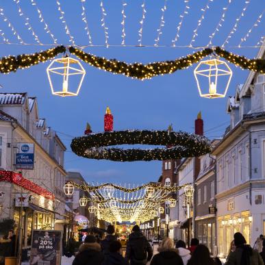 Julepynt i Frederikshavns gågade